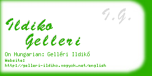 ildiko gelleri business card